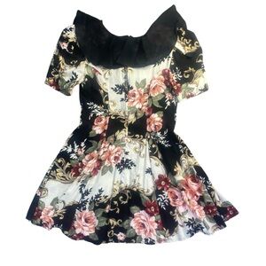 Amy Too! Vintage Floral Fit & Flare Dress Size 10 Made in USA